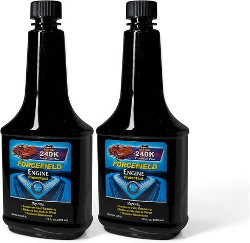 Forcefield Engine Protectant - Synthetic Engine Treatment for Gas, Diesel & Alternative Fuel Vehicles - Enhances Performance & Lubrication - Oil & Fuel Restoration Additive - 2 Pack (355 ml) in Saudi Arabia