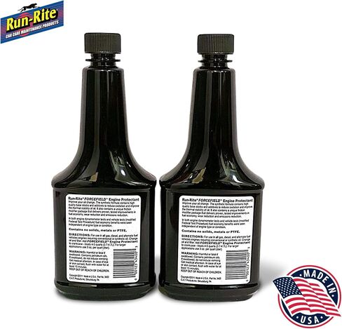 Forcefield Engine Protectant - Synthetic Engine Treatment for Gas, Diesel & Alternative Fuel Vehicles - Enhances Performance & Lubrication - Oil & Fuel Restoration Additive - 2 Pack (355 ml) in Saudi Arabia