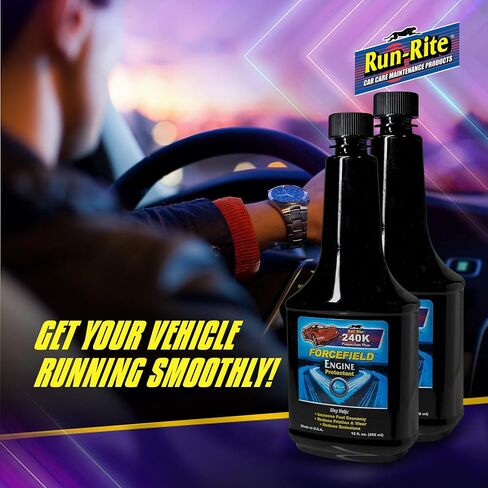 Forcefield Engine Protectant - Synthetic Engine Treatment for Gas, Diesel & Alternative Fuel Vehicles - Enhances Performance & Lubrication - Oil & Fuel Restoration Additive - 2 Pack (355 ml) in Saudi Arabia