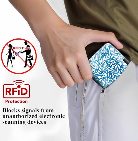 Mini RFID Aluminum Credit Card Holder for Women Men, Slim Business Hard Card Case, Cute Card Wallet ID Case Cute Dog Paw in Kuwait