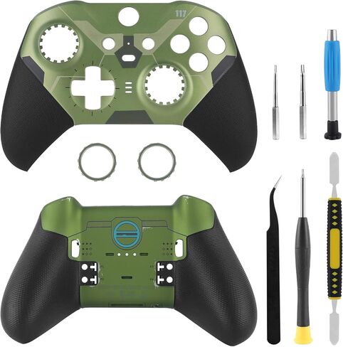 طقم اصلاح غطاء امامي خلفي بديل لوحدة تحكم Xbox One Elite Series 2 (ابيض) in Kuwait