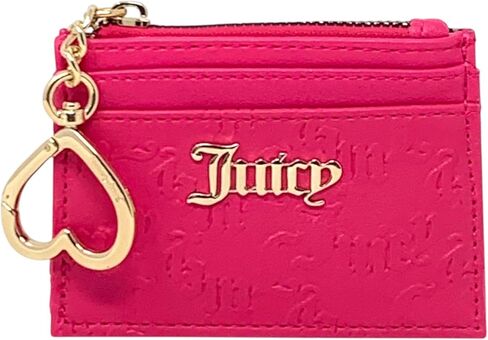 Juicy Couture Women's ID Card Case with Keyring (Spring Fling Pink Flash) in Saudi Arabia