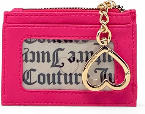 Juicy Couture Women's ID Card Case with Keyring (Spring Fling Pink Flash) in Saudi Arabia