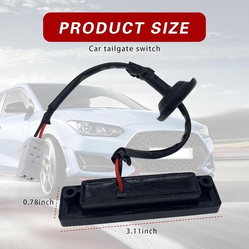 812602V000 Rear Trunk Hatch Release Button, 81260-2V000 Rear Trunk Liftgate Release Switch Button, Compatible with Hyundai Veloster 2012-2017 in Saudi Arabia