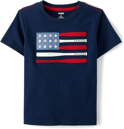 Gymboree Boys' and Toddler Short Sleeve Embroidered Tops in Saudi Arabia