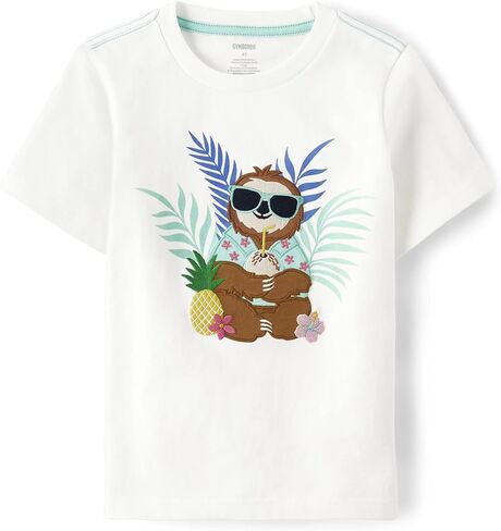 Gymboree Boys' and Toddler Short Sleeve Embroidered Tops in Saudi Arabia