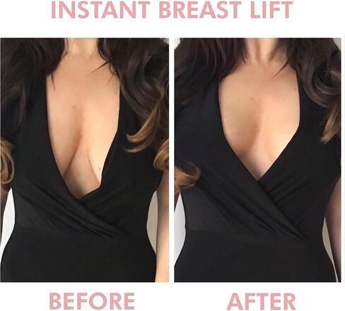 ZEECOM Boob Tape for Women, Double-Sided Fashion Tape for Large Breasts, Extra Long Roll Breast Tape with 2 pcs Silicon Reusable Nipple Cover in Saudi Arabia