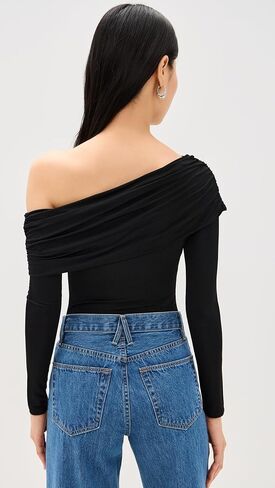 alice + olivia Women's Mollie Off Shoulder Convertible Thong Bodysuit in Saudi Arabia