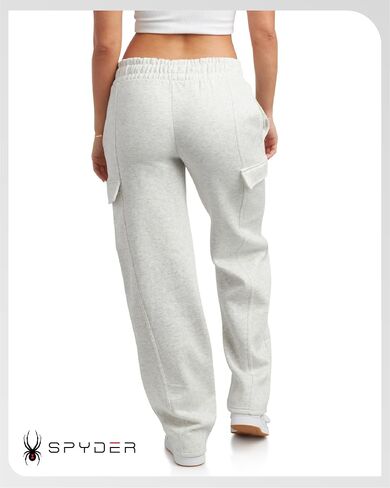 Spyder Women's Cargo Pantspants - ركض من الصوف المريح للنساء مع خصر الرباط القابل للتعديل والجيوب (الأحجام: S -XL) in Saudi Arabia