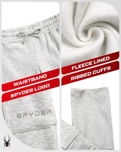 Spyder Women's Cargo Pantspants - ركض من الصوف المريح للنساء مع خصر الرباط القابل للتعديل والجيوب (الأحجام: S -XL) in Saudi Arabia