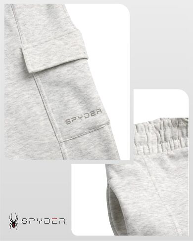 Spyder Women's Cargo Pantspants - ركض من الصوف المريح للنساء مع خصر الرباط القابل للتعديل والجيوب (الأحجام: S -XL) in Saudi Arabia