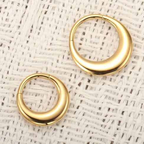 ASTM F136 Titanium Septum Nose Piercing 16G Clicker Moon Mirror Piercing Segment Ring Daith Conch Hoop Anodized Earring in Saudi Arabia