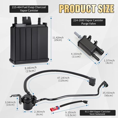 3 حزمة 214-1680 صمام تطهير علبة البخار و 215-464 FUEL EVAP VAPOR CANISTER و 911-064 VAPOR CANISTER in Saudi Arabia