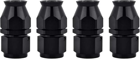 8AN PTFE Hose End Fitting Straight Black for PTFE Hose Only 4PCS in Kuwait