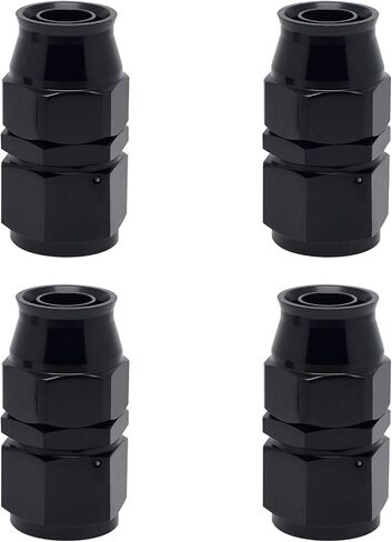 8AN PTFE Hose End Fitting Straight Black for PTFE Hose Only 4PCS in Kuwait