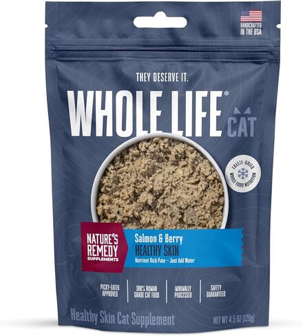 Whole Life Pet Healthy Gut Daily Cat Supplements, Cat Probiotics for Constipation Relief, Anti Diarrhea, Vomit Remedy & Digestive Support, Pumpkin Puree for Cats, Cat Health Supplies - 30-Day Supply in Kuwait