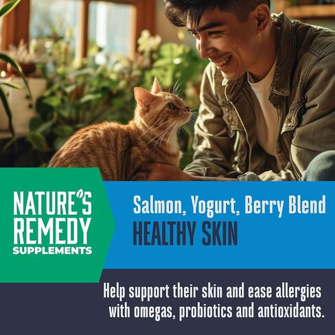 Whole Life Pet Healthy Gut Daily Cat Supplements, Cat Probiotics for Constipation Relief, Anti Diarrhea, Vomit Remedy & Digestive Support, Pumpkin Puree for Cats, Cat Health Supplies - 30-Day Supply in Kuwait
