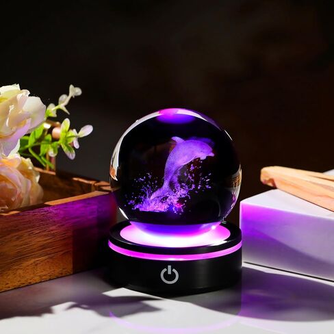 Enjinkail 3D Crystal Ball Mushroom Decor for Women Men - Glass Mushroom Gifts Plants Decored Decore Home Decor in Kuwait