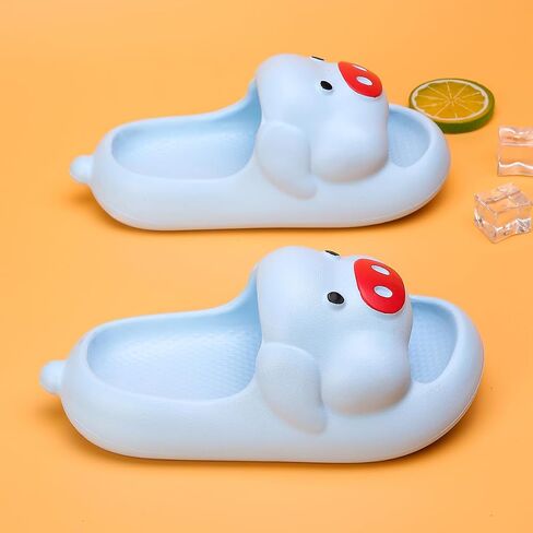 Boys Girl Slippers Non-Slip Novelty Open Toe Sandals Extremely Comfy Cushioned Thick Sole Cute Cartoon Shower Slides Indoor & Outdoor(Toddler/Little Kid/Big Kid) in Saudi Arabia