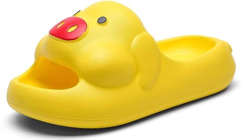Boys Girl Slippers Non-Slip Novelty Open Toe Sandals Extremely Comfy Cushioned Thick Sole Cute Cartoon Shower Slides Indoor & Outdoor(Toddler/Little Kid/Big Kid) in Saudi Arabia