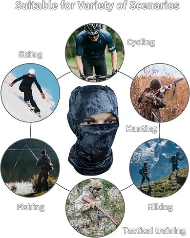 Camouflage Balaclava Mask Ski Mask Men Women Breathable Shiesty Mask Sun Protector in Saudi Arabia