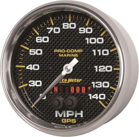 Auto Meter 200647 Gauge, Speedometer, 5", 140Mph, GPS, Marine White in Saudi Arabia