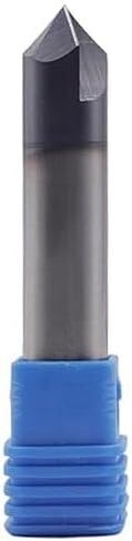 BestParts High Performance Solid Carbide End Mill, Chamfer Mill - Double End - AlTiN Coated, 2 Flute, 90° Chamfer Angle, 1/2" Cutting Diameter, 1/2" Shank Diameter, 3" Overall Length in Saudi Arabia