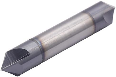 BestParts High Performance Solid Carbide End Mill, Chamfer Mill - Double End - AlTiN Coated, 2 Flute, 90° Chamfer Angle, 1/2" Cutting Diameter, 1/2" Shank Diameter, 3" Overall Length in Saudi Arabia