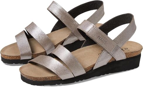 Naot Women's Kayla Wedge Sandal ، خيوط فضية ، 9-9.5 in Kuwait