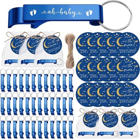 50 Set Baby Shower Favors for Guests 50 Baby Shower Bottle Openers 50 Forest animals Thank Tags 50 Organza Bags with Twine Baby Shower Return Gift for Baby Shower Gender Reveal Girl Boy Party in Saudi Arabia