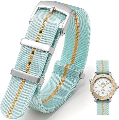 Military Ballistic Nylon Watch Band Heavy Buckle 18mm 20mm 22mm 24mm Thick G10 Premium Nylon Watch Bands Smart Watch Replacement Band Strap for Men Women in Kuwait
