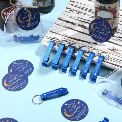 50 Set Baby Shower Favors for Guests 50 Baby Shower Bottle Openers 50 Forest animals Thank Tags 50 Organza Bags with Twine Baby Shower Return Gift for Baby Shower Gender Reveal Girl Boy Party in Saudi Arabia