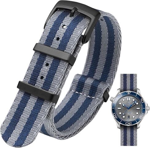Military Ballistic Nylon Watch Band Heavy Buckle 18mm 20mm 22mm 24mm Thick G10 Premium Nylon Watch Bands Smart Watch Replacement Band Strap for Men Women in Kuwait