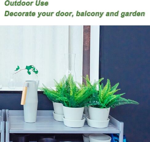 Artificial Boston Fake Fern Plants Bushes 20Packs Faux Plants Shrubs Greenery UV Resistant for Garden House Office Indoor Outdoor Décor in Kuwait