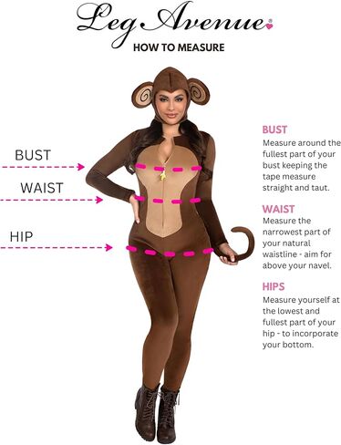 Leg Avenue Womens 2 PC Cheeky Monkeyhalloween زي in Saudi Arabia