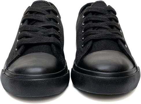 أحذية كلاسيكية للجنسين المنخفضة القماش-أحذية بويز فتيات وأحذية دانتيل عادية مع نعل مطاط ، تشمل أربطة أبيض إضافية in Kuwait