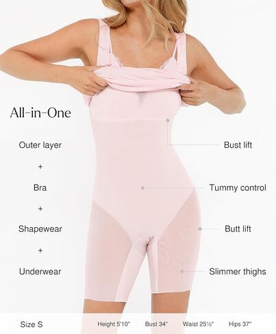 Popilush Cocktail Dresses for Women - Lace Layered Bra Summer Midi Modal Shapewear Dress Party Outfits in Kuwait