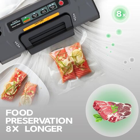 ماكينة سد الفراغات من روبيز باني، ماكينة سد الفراغات الغذائية مع خيارات تلقائية ويدوية، أوضاع جافة/رطبة، قطاعة مدمجة وتخزين الحقائب، تتضمن كيسين رول وخرطوم شفط الهواء ووسائد إغلاق احتياطية in Kuwait