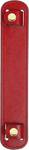 uxcell 1 Pcs 8.98x1.65 Inch Leather Shoulder Strap Pad, Detachable Non-Slip Strap Covers for Tote Bags Backpacks Handbags, Red in Kuwait