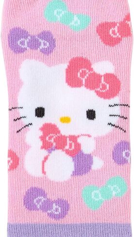 Sanrio 453293 Socks Kids Sneaker Socks ، مجموعة من 3 ، الجوارب ، 6.3 - 7.1 بوصة (16 - 18 سم) ، Hello Kitty ، Hello Kitty ، شخصية 453293 in Saudi Arabia