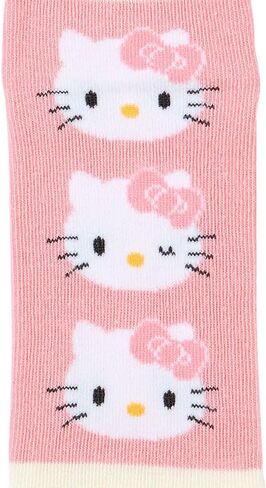 Sanrio 453293 Socks Kids Sneaker Socks ، مجموعة من 3 ، الجوارب ، 6.3 - 7.1 بوصة (16 - 18 سم) ، Hello Kitty ، Hello Kitty ، شخصية 453293 in Saudi Arabia