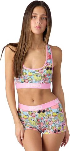 PSD Women's Spongebob Squarepants Boy Shorts - Full Coverage Women's Underwear - Comfortable Stretch Panties for Women in Kuwait