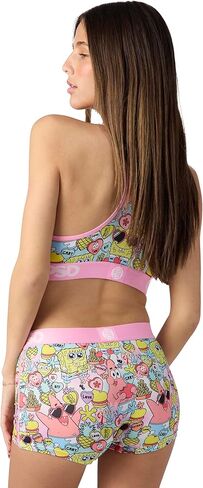 PSD Women's Spongebob Squarepants Boy Shorts - Full Coverage Women's Underwear - Comfortable Stretch Panties for Women in Kuwait