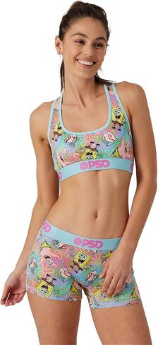 PSD Women's Spongebob Squarepants Boy Shorts - Full Coverage Women's Underwear - Comfortable Stretch Panties for Women in Kuwait