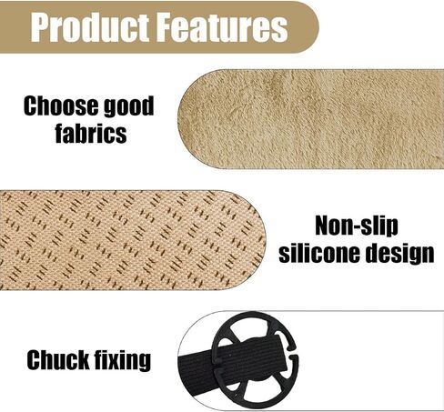Sheepskin Car Seat Cushion, Soft Comfort Winter Driver Seat Cover, Fluffy Faux Fur Front Seat Pad, Car Seat Protector Pad for Office Chair, Universal Interior Accessory for Car SUV Truck (Camel) in Kuwait