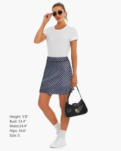 Stelle Women's Athletic Skorts 17 "تنورات الجولف السراويل الداخلية تنس مع جيوب يركضان تنورة للمخلل الرياضي in Kuwait