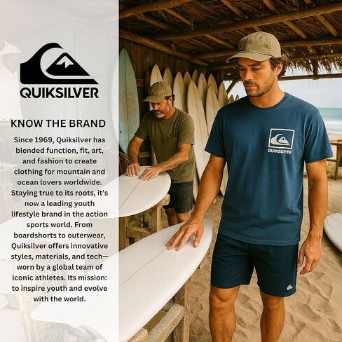 Quiksilver Big and Tall T-Shirts for Men - Mens Short Sleeve Cotton Crewneck Tee in Saudi Arabia