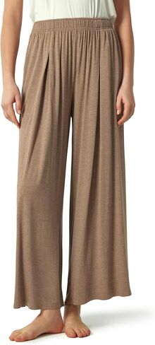 Bamboo Viscose Women's Pajama Bottoms Wide Leg Lounge Pants with Pockets in Saudi Arabia