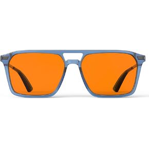 Goiteia Blue Light Blocking Glasses-Orange/Pink/Red Blue Light Glasses for Men Women, Easier Sleep and Migraine Relief