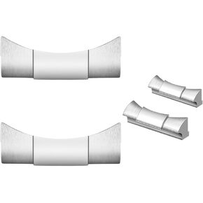 20mm 21mm Curved Watch Endlinks for Rolex Submariner, GMT Master II, Yacht Master and Daytona Stainless Steel Replacement for Wristwatch Strap Seamless Connection（2PCS）